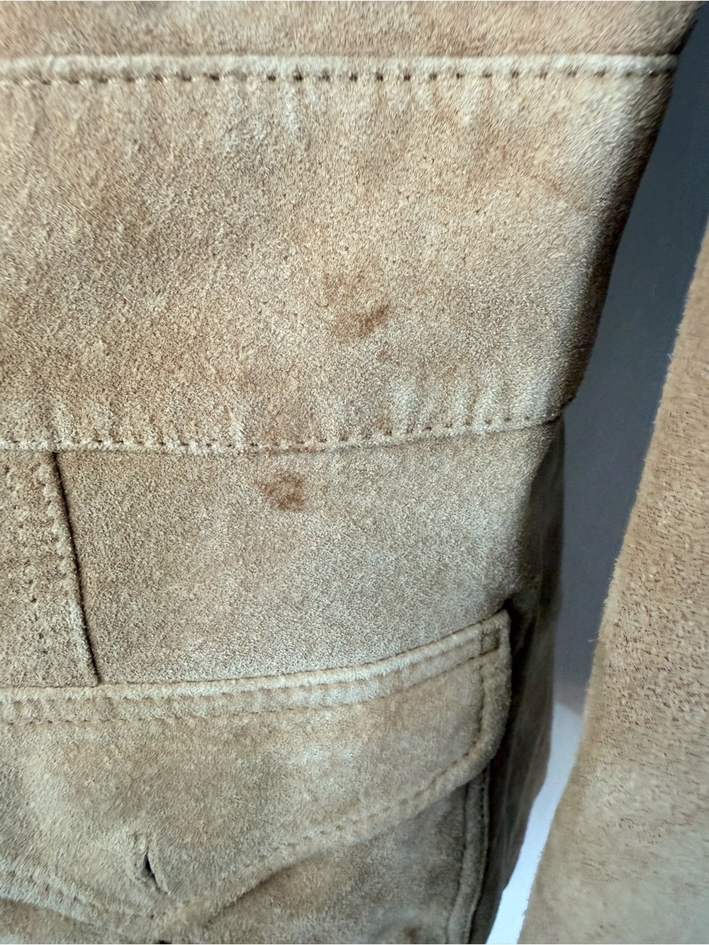 Liz Claiborne Camel Suede Blazer - Picture 5 of 6